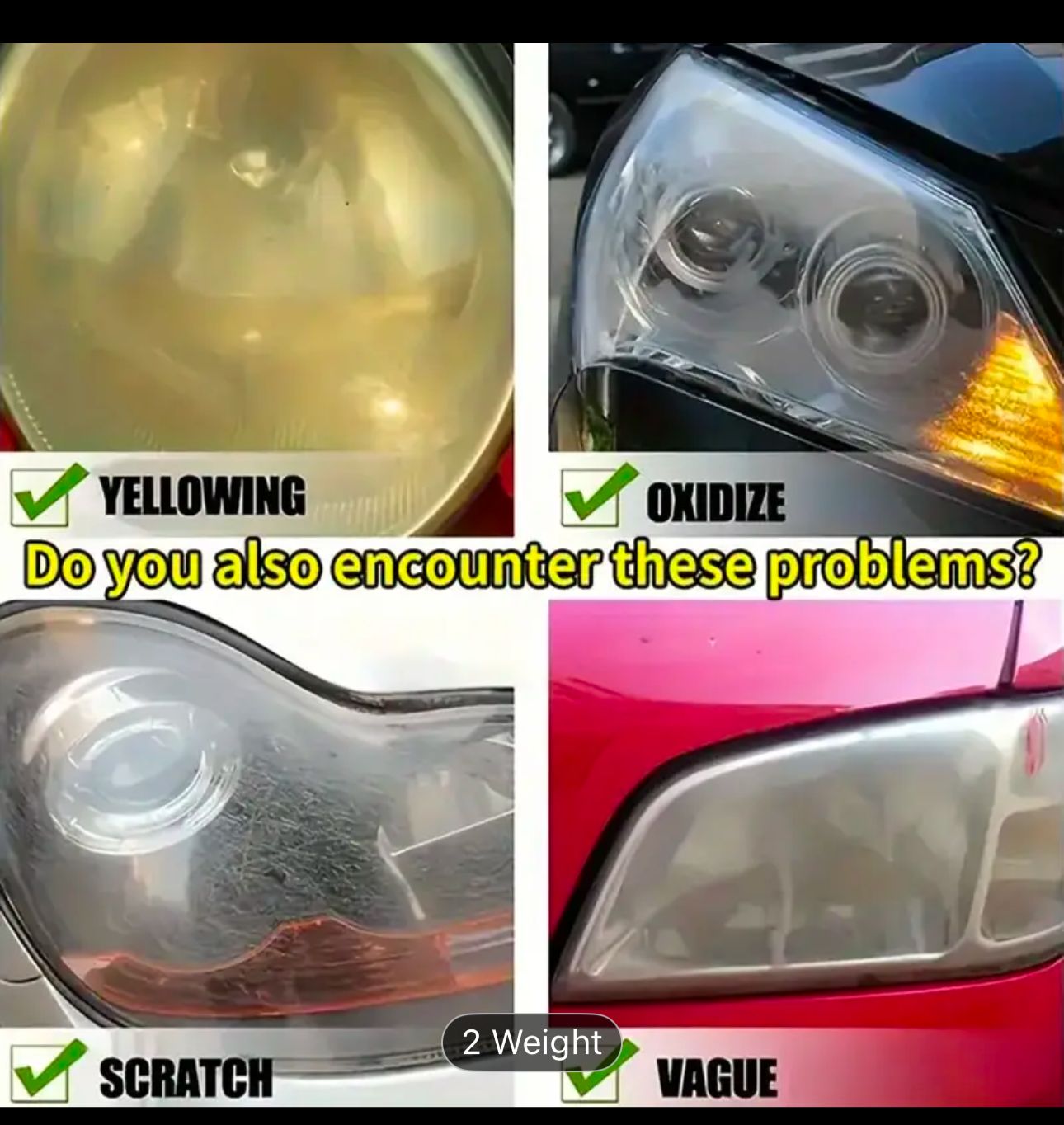 سائل ترميم المصابيح الأمامية